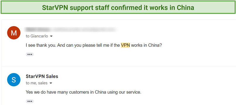 Does StarVPN Work in China? Yes